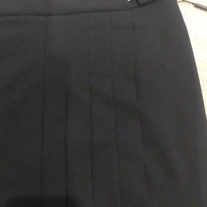 NWT Calvin Klein Black Skirt with pleat detail Size 6